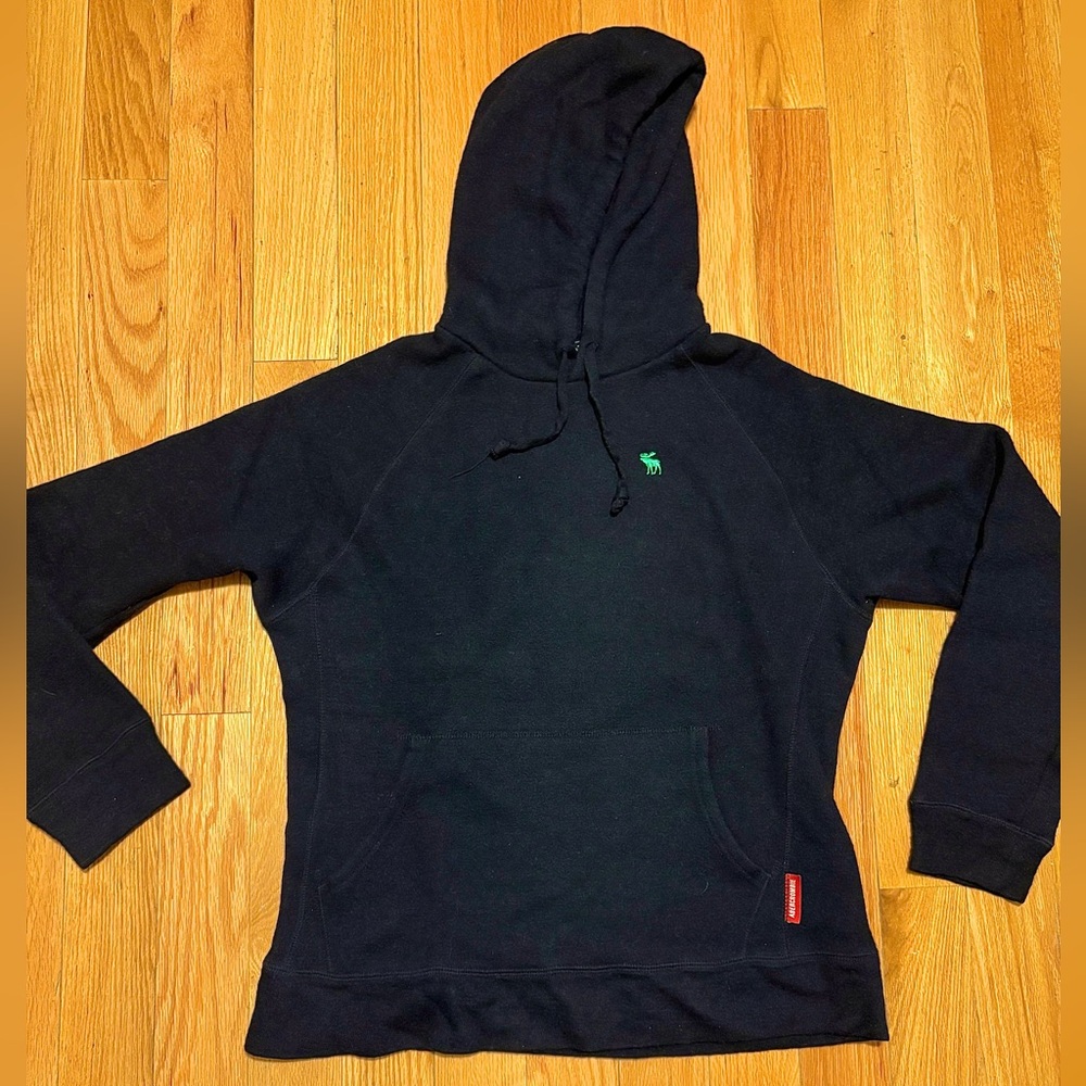 Abercrombie & Fitch Wool Blend Navy Pullover Sweatshirt